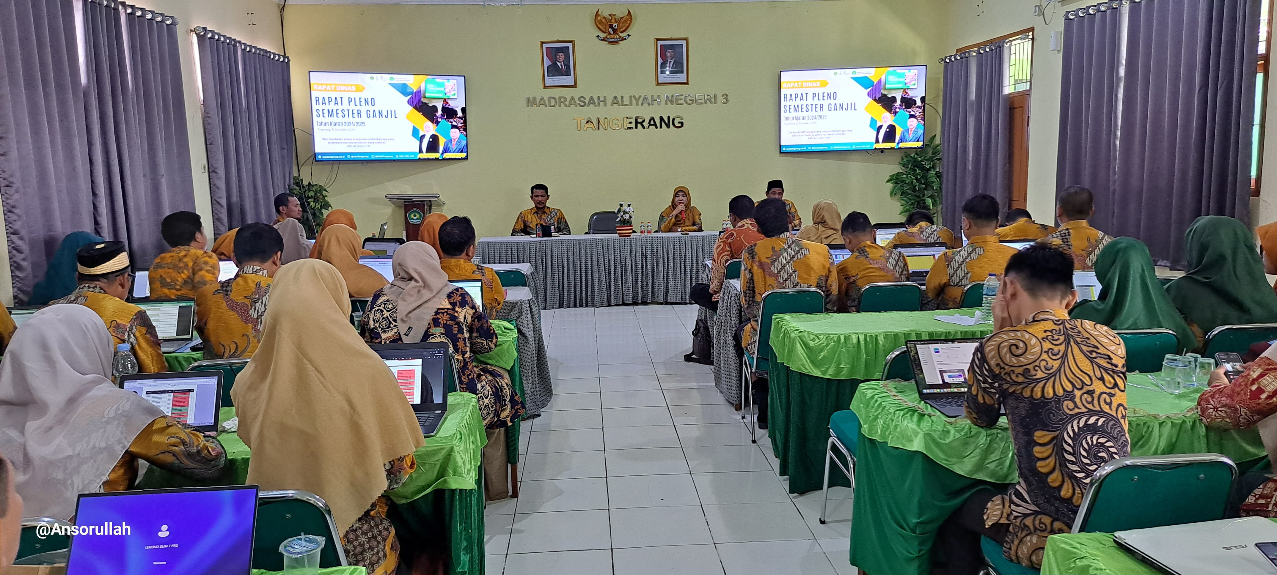 MAN 3 Tangerang Gelar Rapat Pleno Semester Ganjil Tahun Ajaran 2024/2025